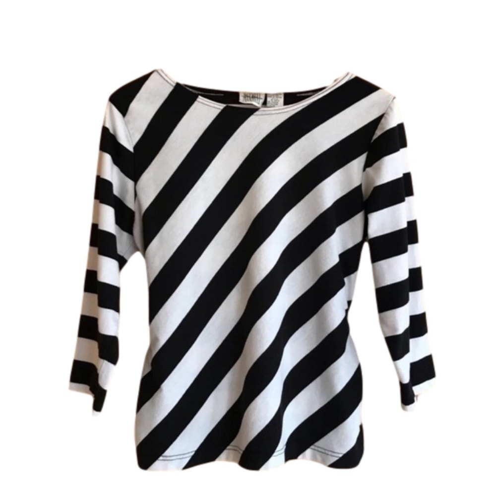JASON Maxwell belted back quarter sleeve top size medium